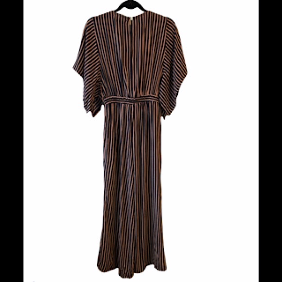 NWT FAITHFULL THE BRAND San Marino Striped Print Tilos Jumpsuit Blue Red Size 2 - Picture 3 of 9